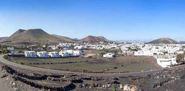 Lanzarote Uitzicht Vanaf Het Wijnbouwgebied Van Geria Site Uga — Stockfoto