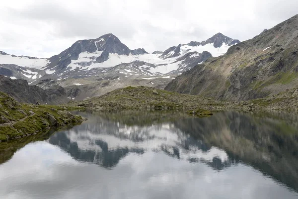 Mère Berger Lacs Mère Berger Lac Lac Lac Montagne Stubai — Photo