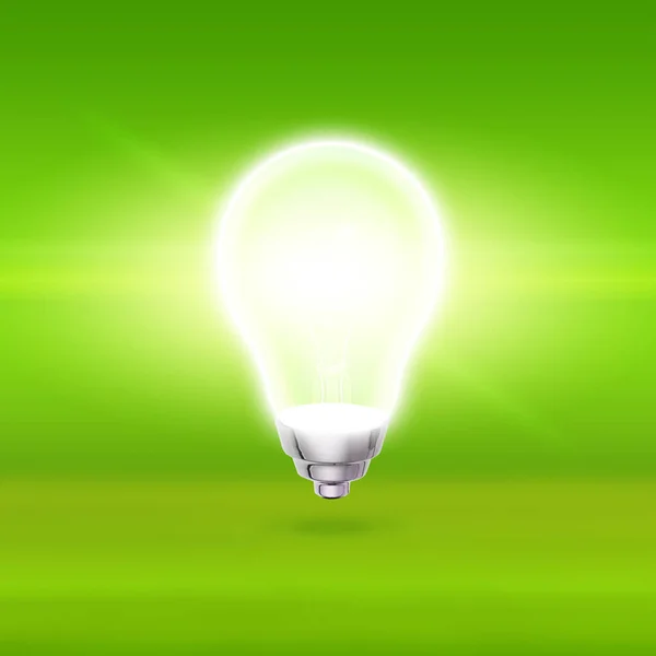 Illustration Colorful Shiny Light Bulb — Stock Photo, Image