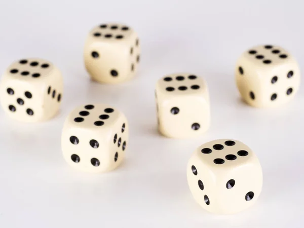 Six Dice Six — Stock Photo, Image