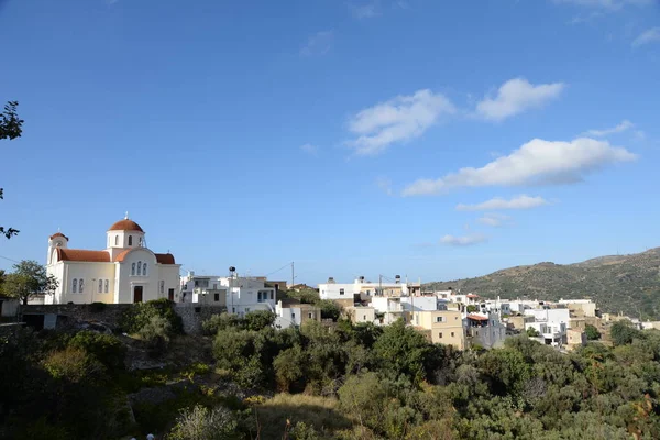 Kerk Moulina Kreta Griekenland Kapel Religie Architectuur Oostelijk Kreta Noordkust — Stockfoto