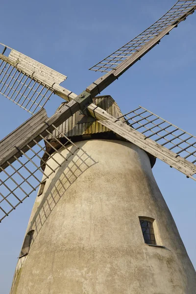 Väderkvarnen Hille Northrhine Westfalen Holländsk Typ Väderkvarn Och Ingår Westfalen — Stockfoto