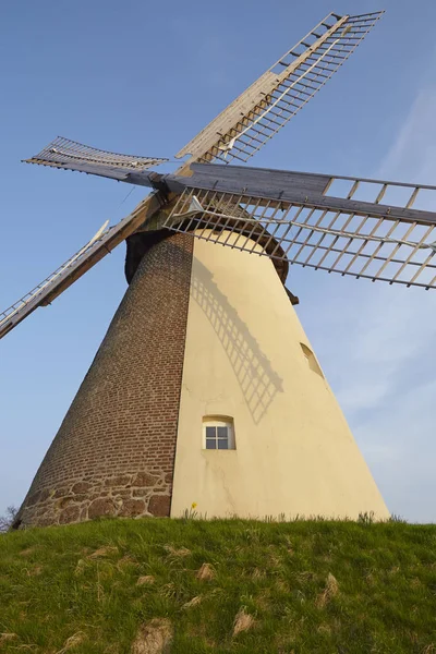 Väderkvarnen Suedhemmern Södra Hemmern Hille Tyskland Holländsk Väderkvarn Och Ingår — Stockfoto