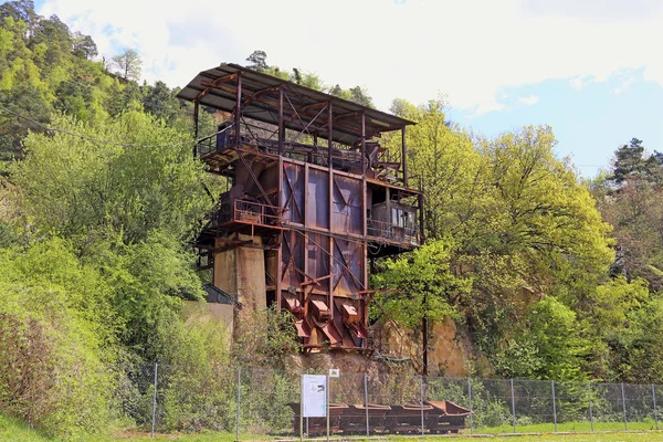 old crushing plant in the former porphyry quarry in dossenheim leferenz