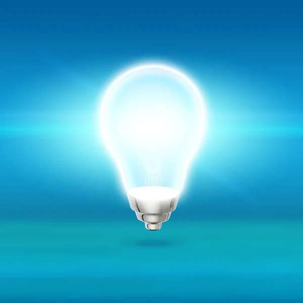Illustration Einer Bunten Glänzenden Glühbirne — Stockfoto
