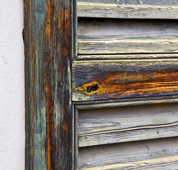 Finestra Varese Palazzi Italia Legno Astratto Veneziano Cieco Nel Mattone — Foto Stock