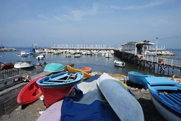 Barche Pesca Nella Marina Grande Sorrento — Foto Stock