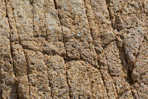 Textura Pedra Vermelha Rachada Porosa — Fotografia de Stock