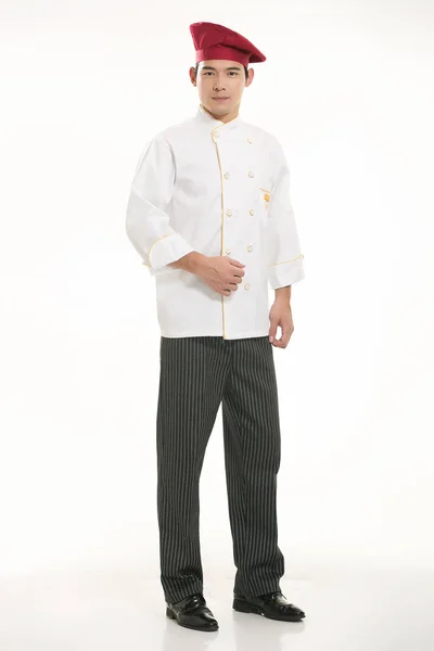 Nosić Odzież Okupacji Chińskiej Kelnerów Tle — Zdjęcie stockowe