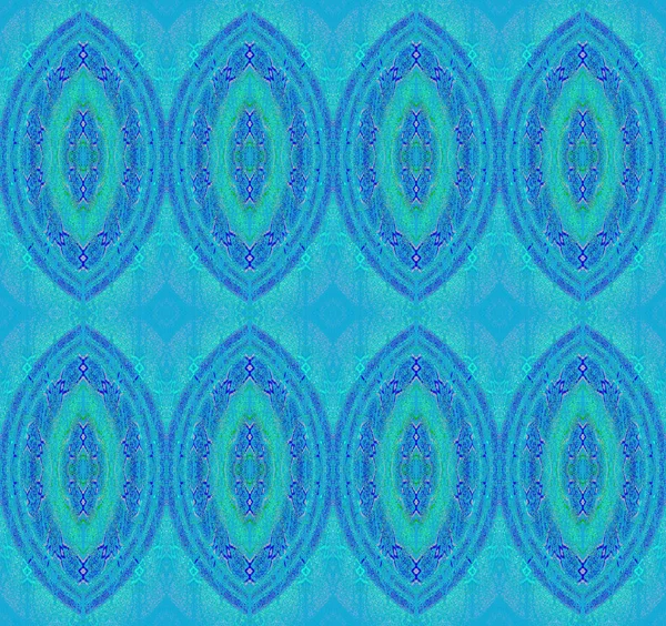 Abstract Geometrische Retro Achtergrond Naadloze Turquoise Ellips Patroon Wazig — Stockfoto