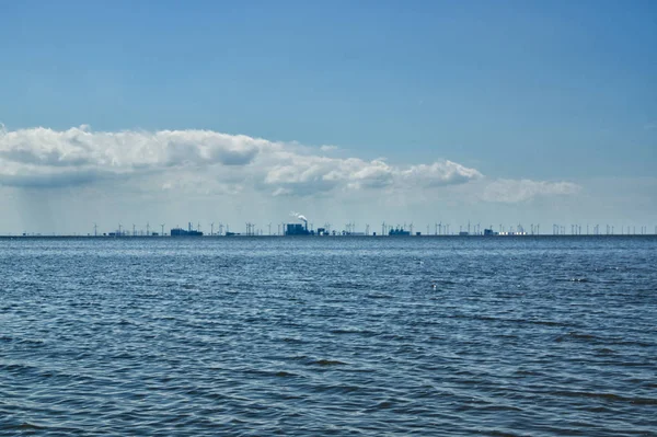 Costa Nord Del Mare Faro Pilsum — Foto Stock