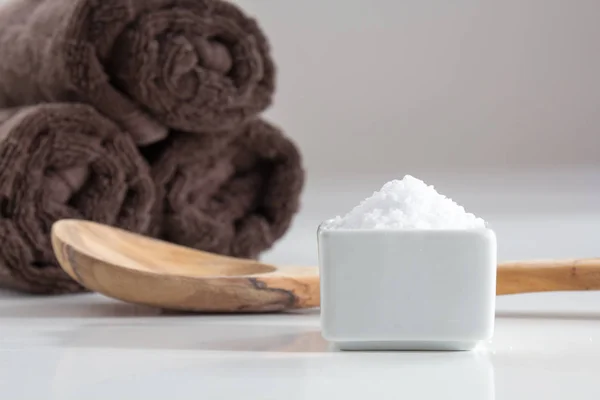 Ingredients Salt Peeling — Stock Photo, Image