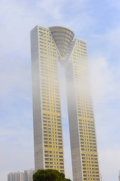 Wolkenvaardigheden Wolken Benidorm Costa Blanca Spanje — Stockfoto