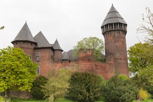 Castillo Linn Castillo Amarrado Krefeld Del Rin Westphalia Del Norte — Foto de Stock