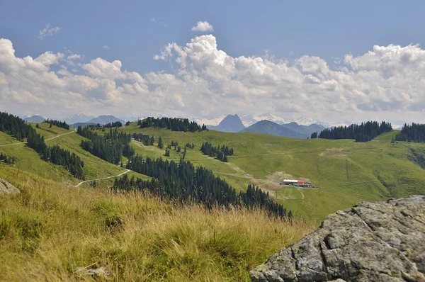 Vista Panoramica Bellissimo Paesaggio Alpino — Foto Stock