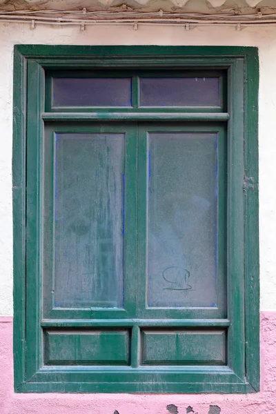 Velha Janela Histórica Puerto Cruz Tenerife Ilhas Canárias Espanha — Fotografia de Stock