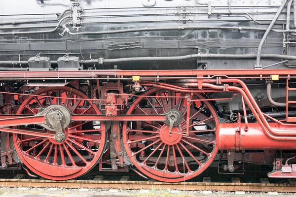 Tren Viejo Locomotora Vapor Vehículo Ferroviario —  Fotos de Stock