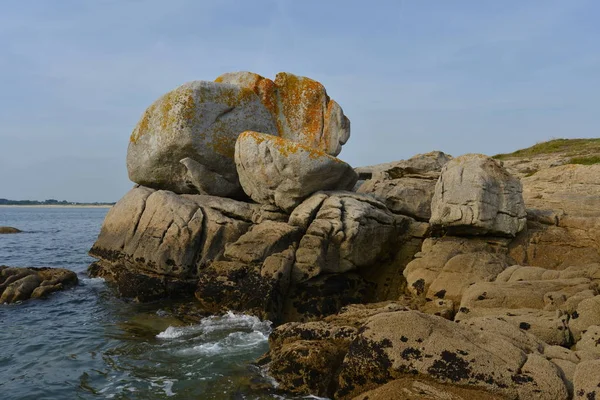 Bretagne Frances Noordwestelijke Regio Een Heuvelachtig Schiereiland Dat Zich Uitstrekt — Stockfoto