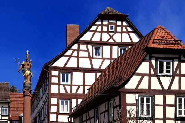 Estilo Tudor Cidade Velha Coluna Marian Livro — Fotografia de Stock