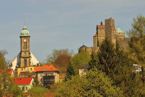 Stolpen Castelo Saxônia Primavera — Fotografia de Stock