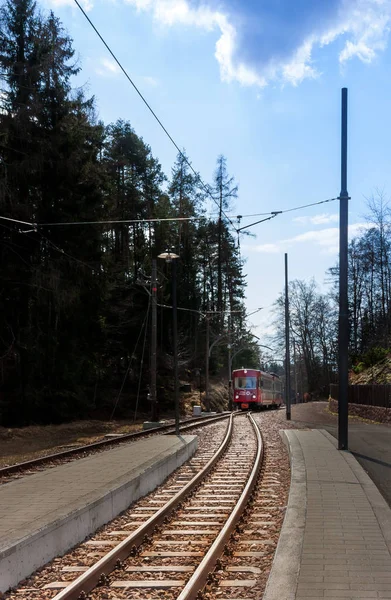 Montanha Ferroviária Sul Tirol — Fotografia de Stock