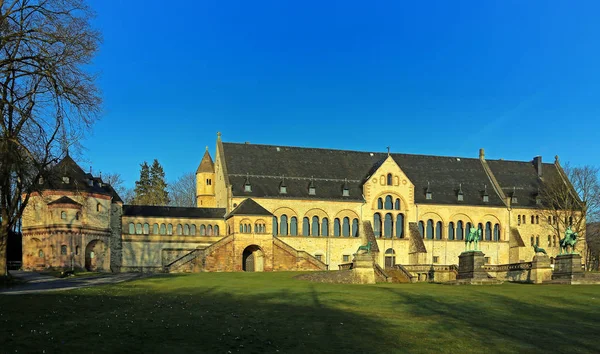 Kaiserpfalz Sabah Işığında Goslar — Stok fotoğraf