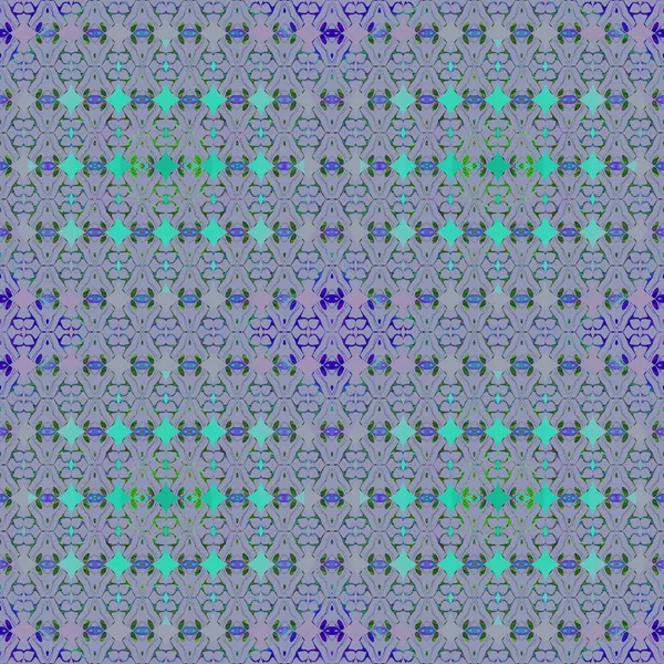 Абстрактний Геометричний Фон Безшовний Діамантовий Візерунок Бірюзові Фіолетові Відтінки — стокове фото
