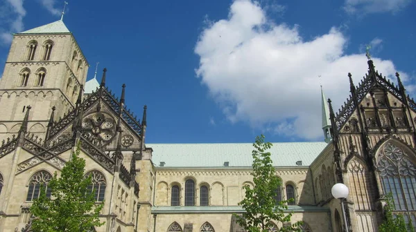 Malebný Pohled Majestátní Katedrálu Architektury — Stock fotografie