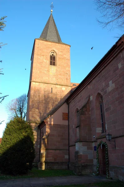 後期ゴシック様式の教会 Rhrbach Pfalz — ストック写真