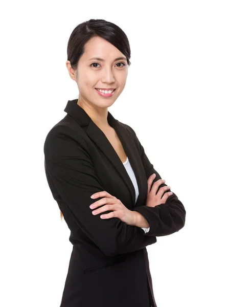 Businesswoman White Background — Stock Photo, Image