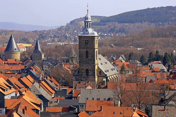 Pohled Kostel Šířku Stephani Gól Goslar — Stock fotografie