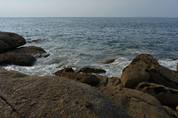 Bretagne Frances Északnyugati Része Egy Dombos Félsziget Amely Atlanti Óceán — Stock Fotó