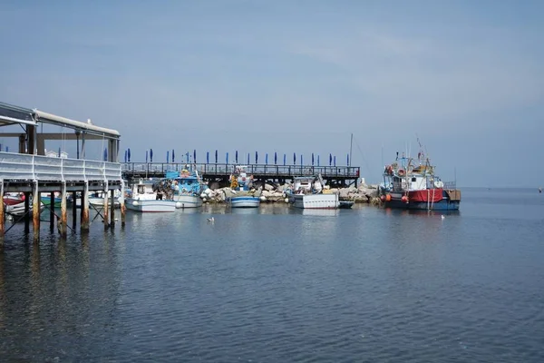 Barcos Pesca Puerto Deportivo Grande Sorrento — Foto de Stock