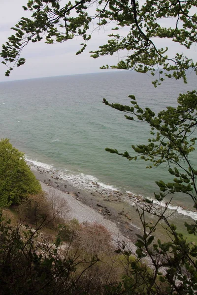 Falaise Rocheuse Près Mer — Photo