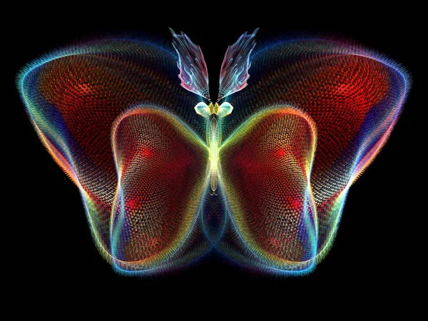 Никогда Бабочками Фон Проектирования Изолированных Моделей Бабочек Тему Науки Воображения — стоковое фото