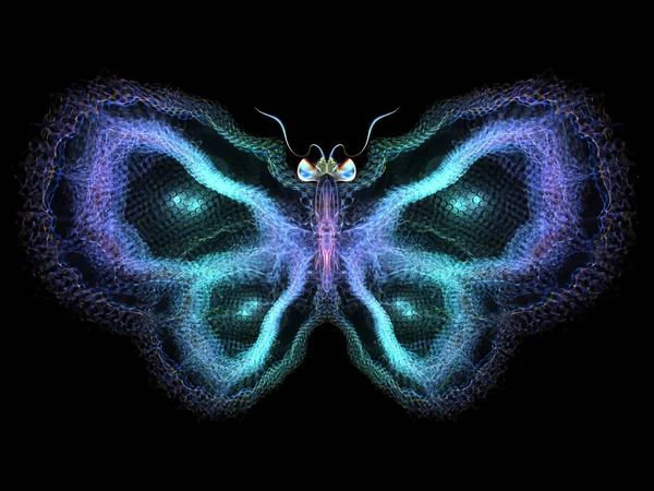 Never Were Butterflies Series Visually Attractive Backdrop Made Isolated Butterfly — Stock Photo, Image