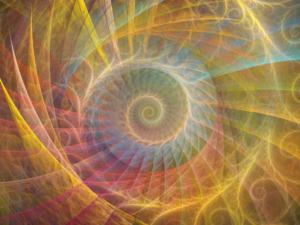 Spiralreihen Spiralkulisse Für Projekte Mathematik Naturwissenschaften Und Computerkunst — Stockfoto