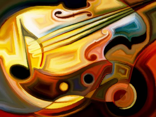 Inner Melody Series Design Composed Colorful Musical Shapes Metaphor Subject — Stock Photo, Image