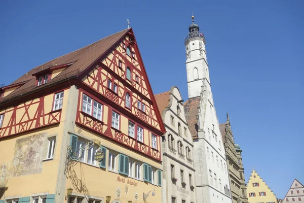 ローテンブルクの歴史的市庁舎 Der Tauber — ストック写真