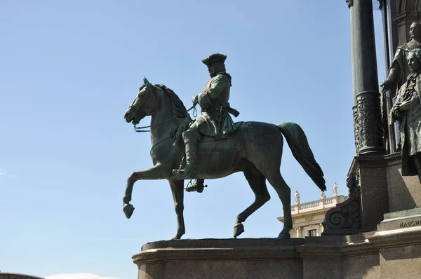 Franz Stephan Memoriale Reiterdenkmal Vienna Hofburg — Foto Stock