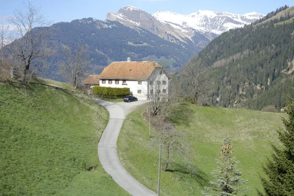 Boerderij Zwitserse Alpen — Stockfoto