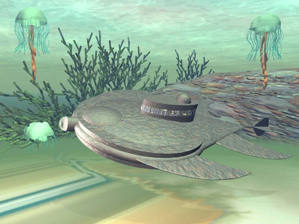 Submarine Seabed — Stock Photo, Image