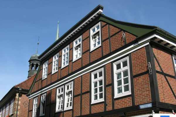 Vakwerk Fragment Van Het Huis — Stockfoto