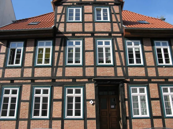 Casa Estilo Tudor Schwerin — Fotografia de Stock