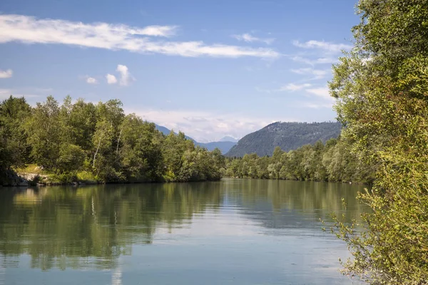 Paesaggio Fluviale Villach — Foto Stock