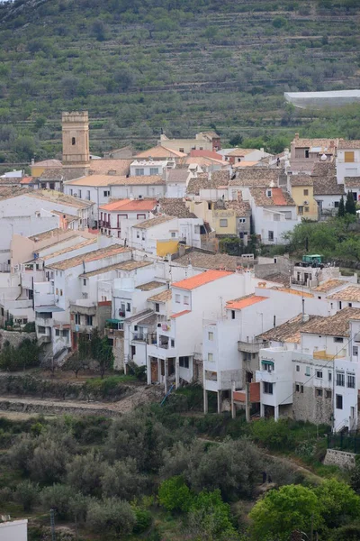Pueblo Calle Tarbena España Alicante Casas Fachadas — Foto de Stock