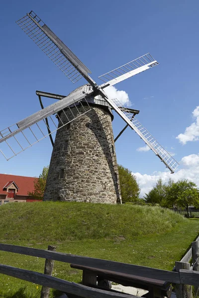 Väderkvarnen Grossenheide Minden Todtenhausen Tyskland Del Westfalen Mill Street — Stockfoto