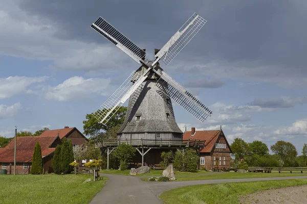 Väderkvarnen Messlingen Petershagen Tyskland Fabrik Holländsk Typ Och Del Westfalen — Stockfoto