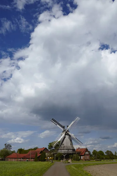 Molen Messlingen Petershagen Duitsland Een Hollandse Molen Maakt Deel Uit — Stockfoto