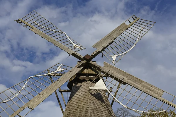 Väderkvarnen Levern Stemwede Tyskland Del Westfalen Mill Street Westfaelische Muehlenstrasse — Stockfoto